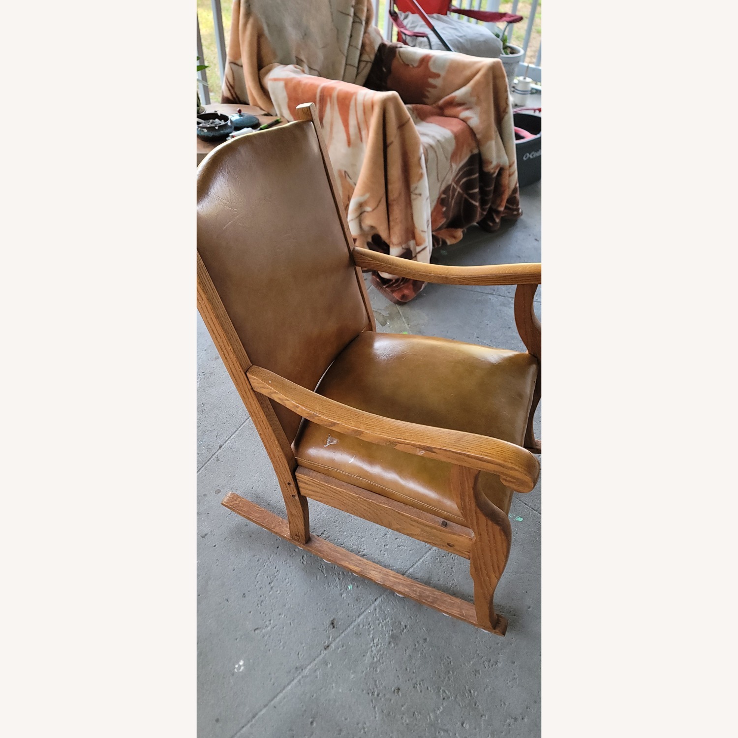 Vintage/Antique Dark Brown Leather Armchair - image-4