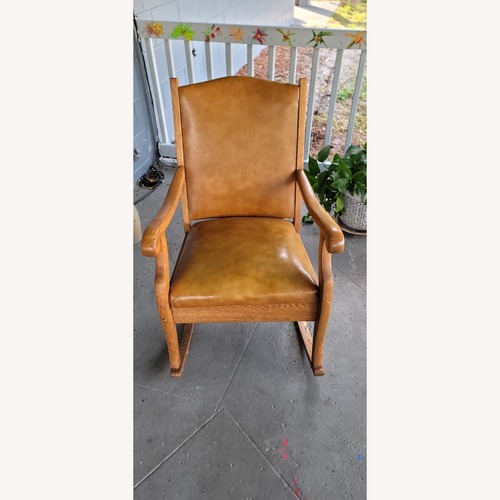 Used Vintage/Antique Dark Brown Leather Armchair for sale on AptDeco