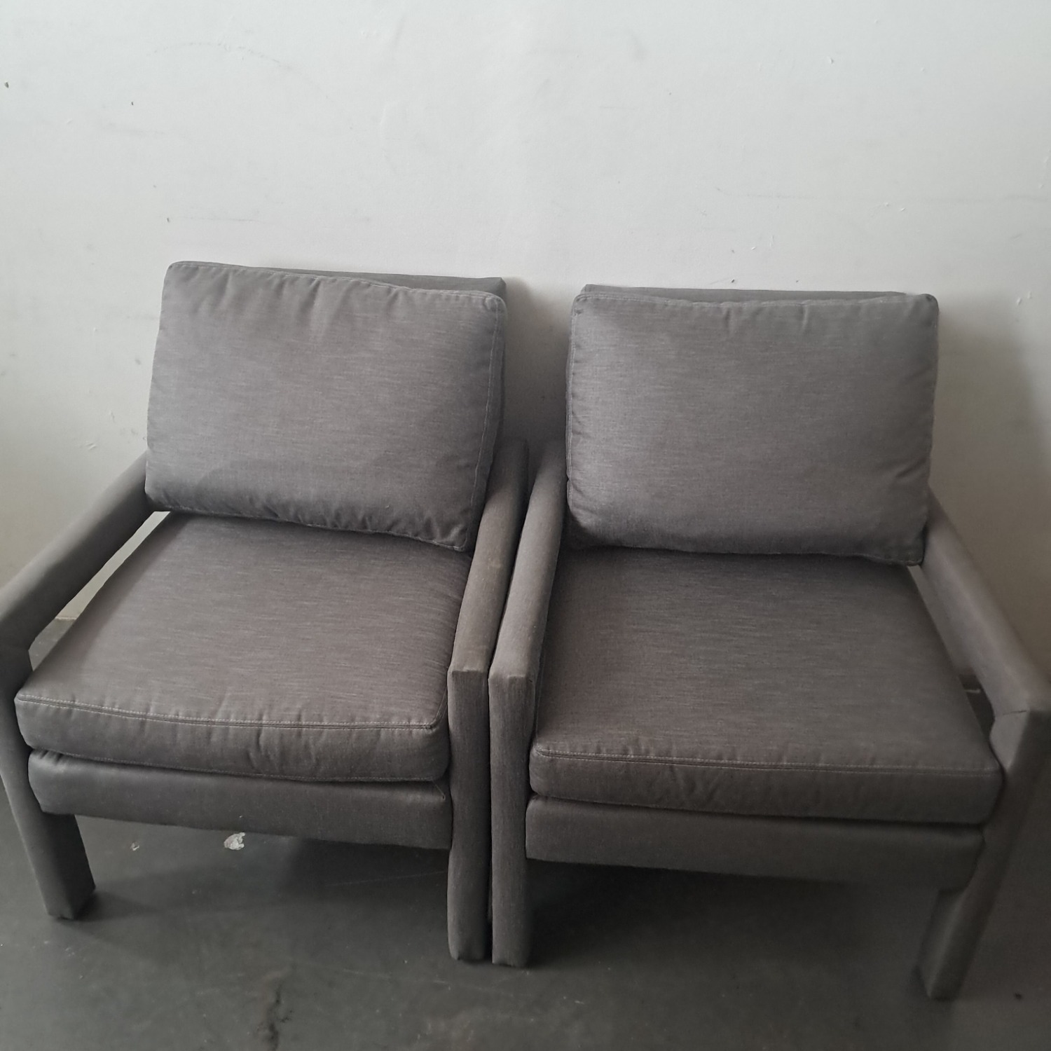 Pair of Jayson Home Collection Modern Gray Accent Chair - image-4