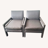 Pair of Jayson Home Collection Modern Gray Accent Chair