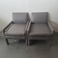 Pair of Jayson Home Collection Modern Gray Accent Chair