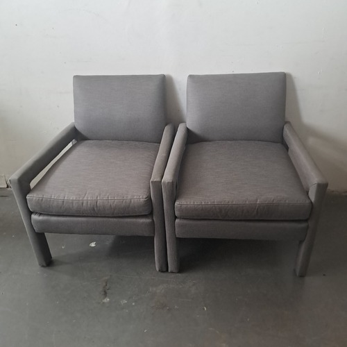 Used Pair of Jayson Home Collection Modern Gray Accent Chair for sale on AptDeco