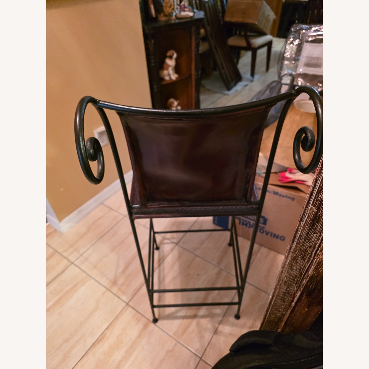 Leather Bar Stools 2x - image-4