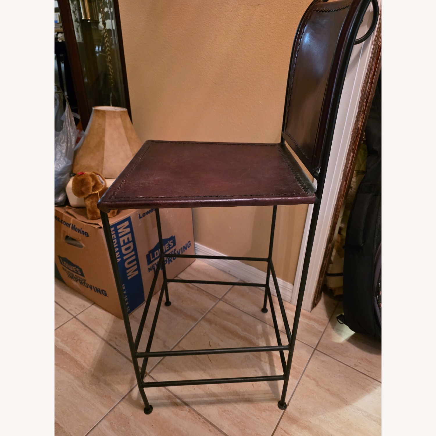 Leather Bar Stools 2x - image-3