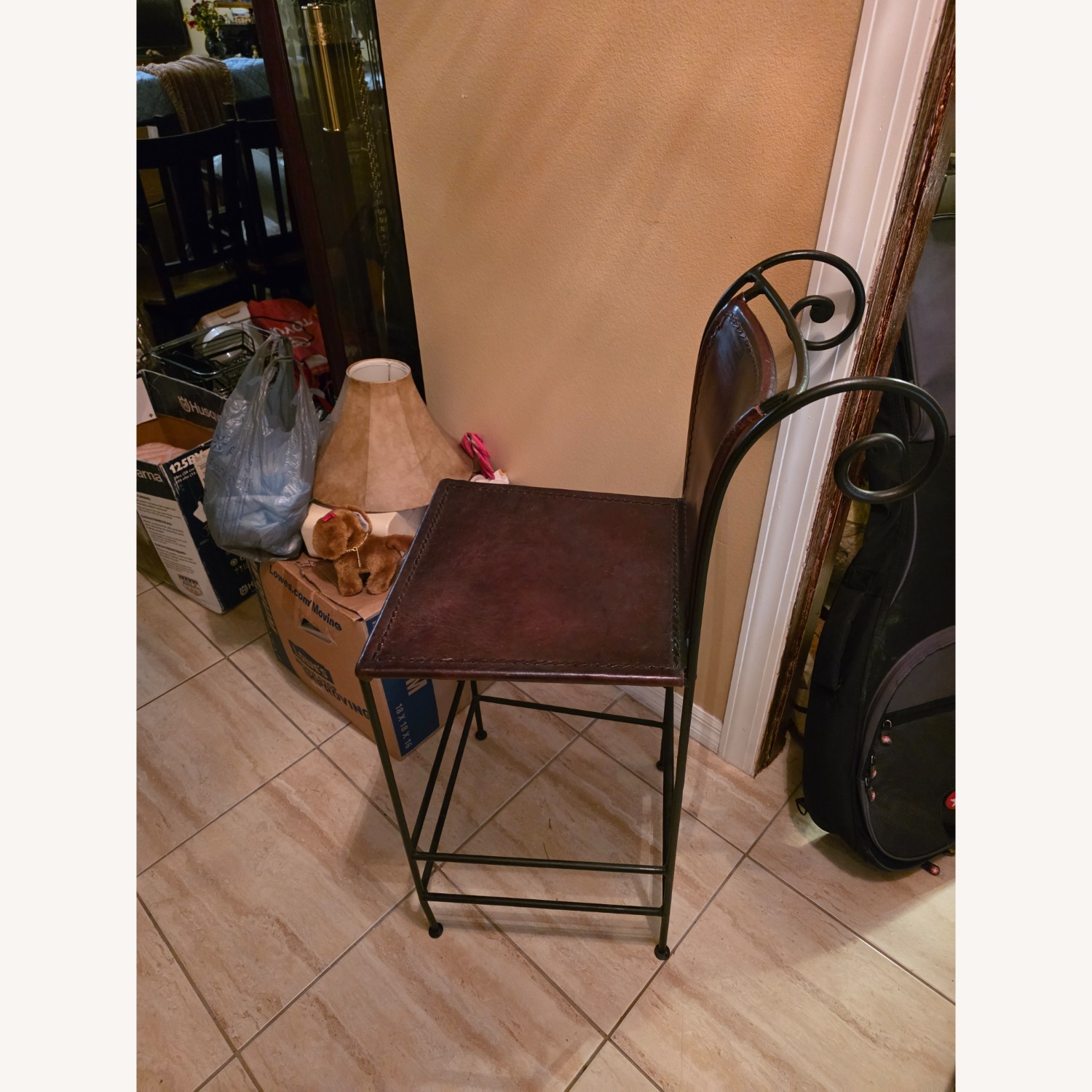 Leather Bar Stools 2x - image-2