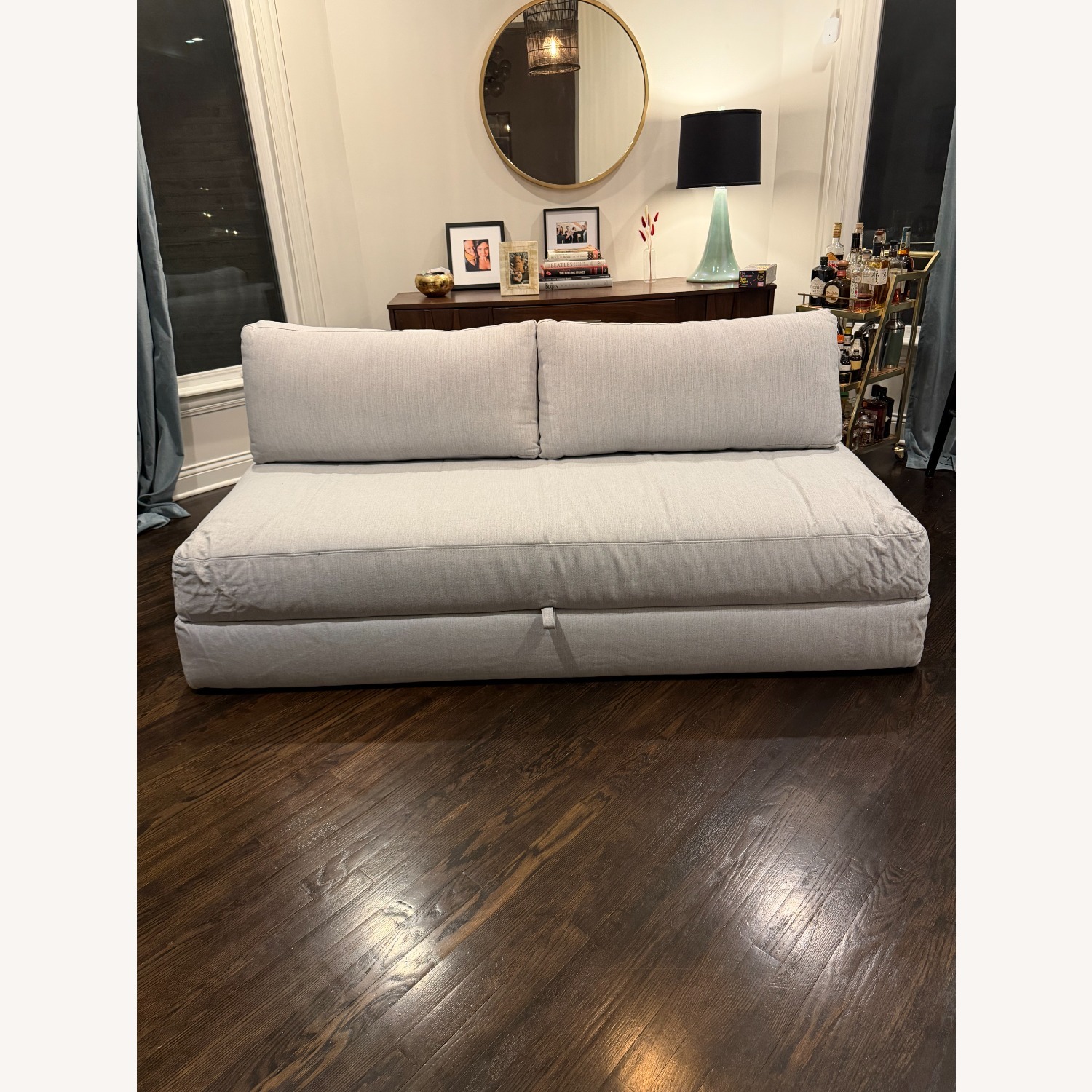 Room & Board Light Gray Bruno Convertible Sleeper Sofa - image-1