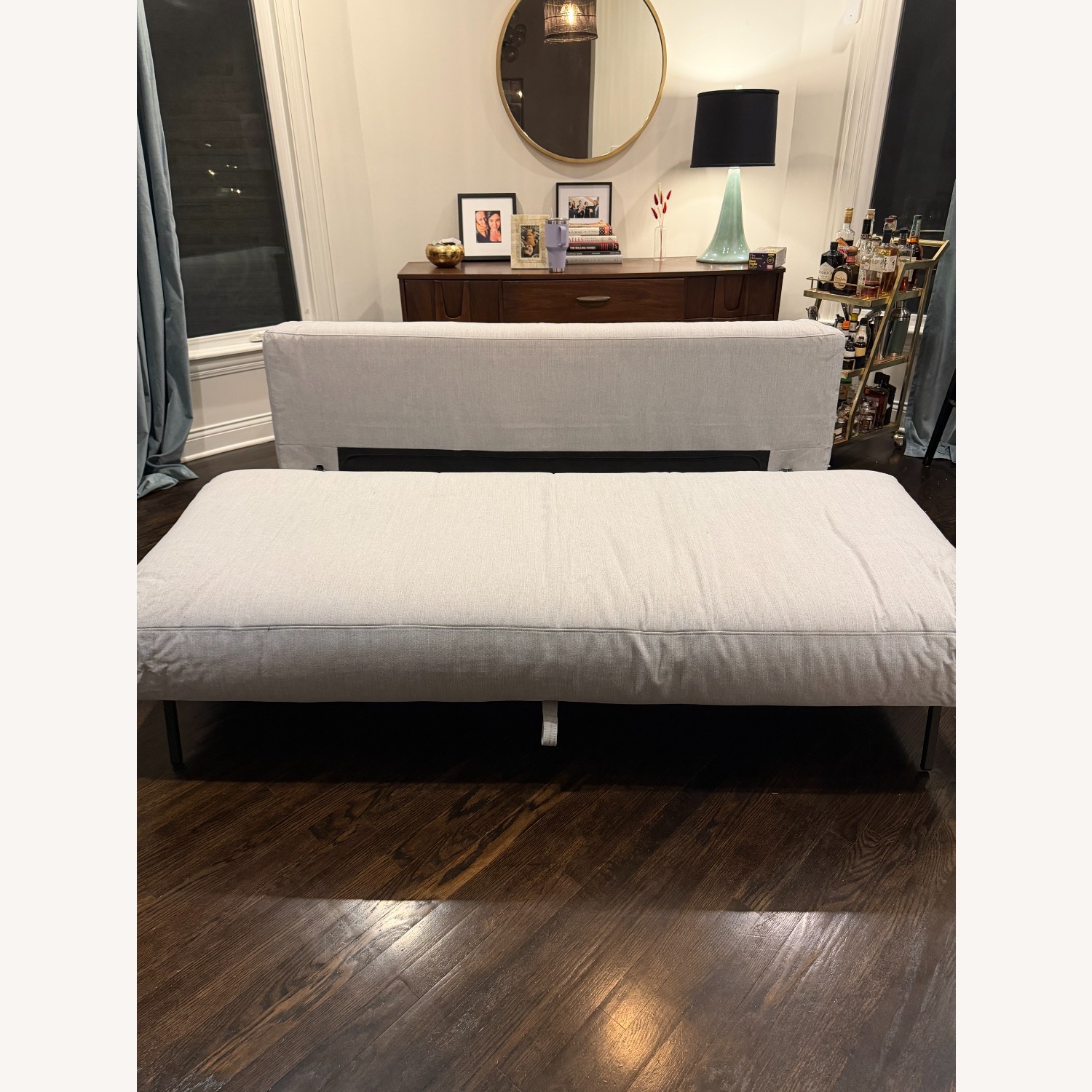 Room & Board Light Gray Bruno Convertible Sleeper Sofa - image-3
