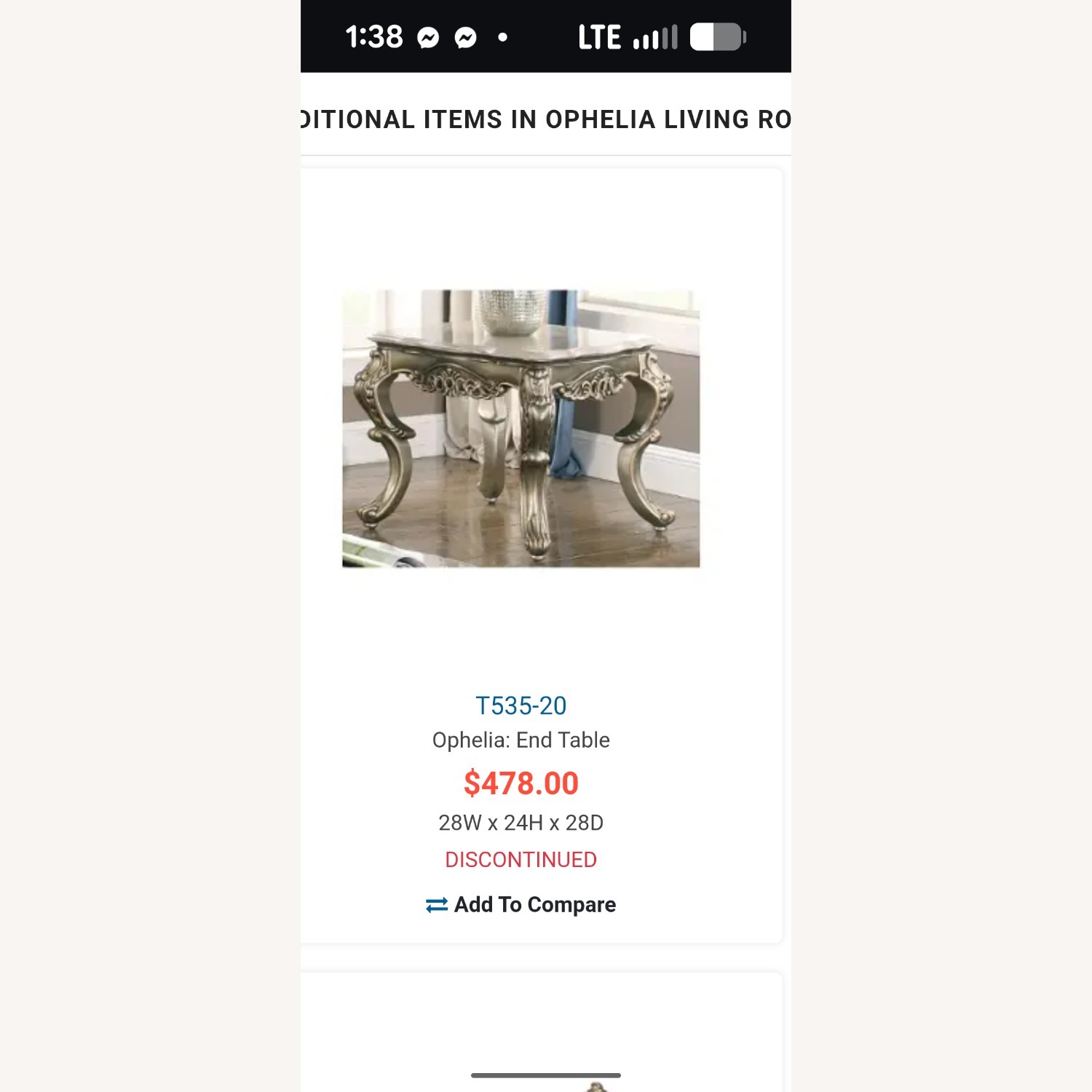 Marbled Top End Tables Antique Gold - image-4