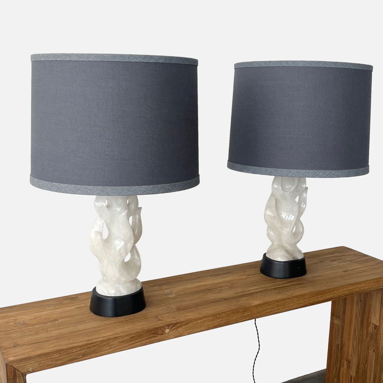 Maurizio Tempestini Mid-Century Alabaster Sculpted Table Lamp - image-1