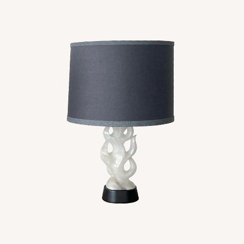 Used Maurizio Tempestini Mid-Century Alabaster Sculpted Table Lamp for sale on AptDeco