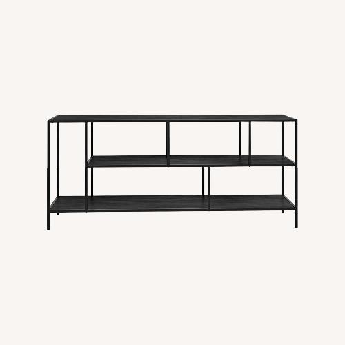 Used AllModern Black Metal Media Storage for sale on AptDeco