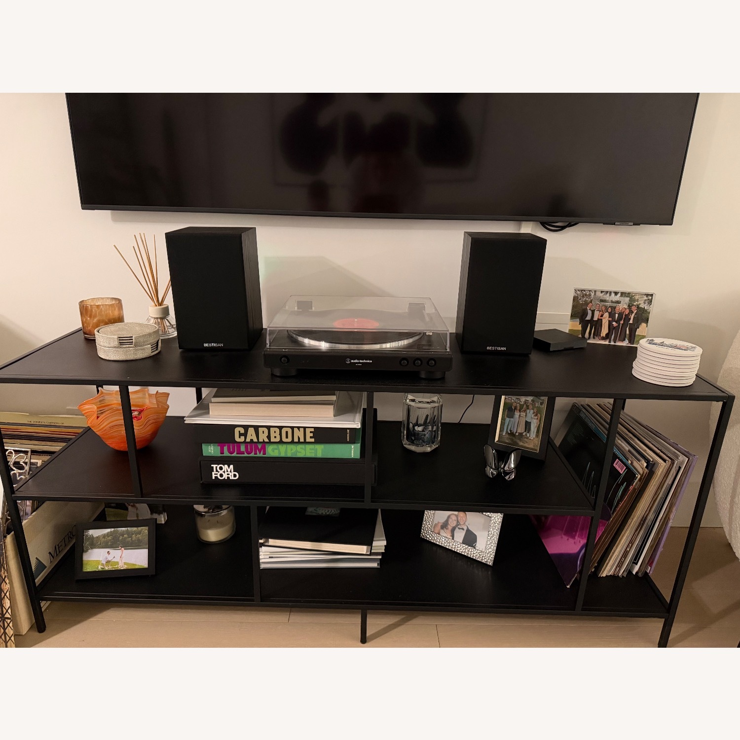 AllModern Black Metal Media Storage - image-2