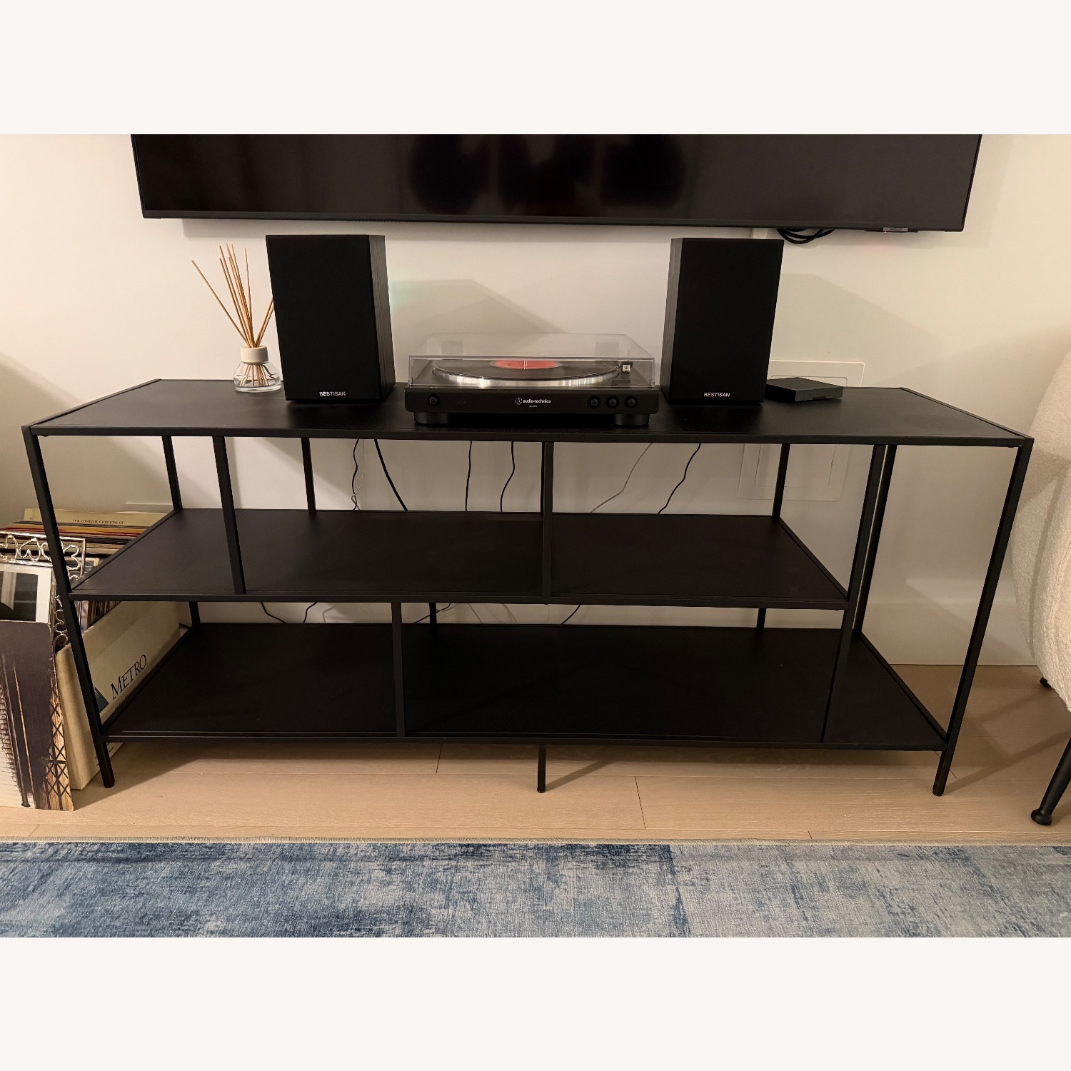 AllModern Black Metal Media Storage - image-3