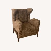 Custom Made Mid-Century Modern Wingback Lounge