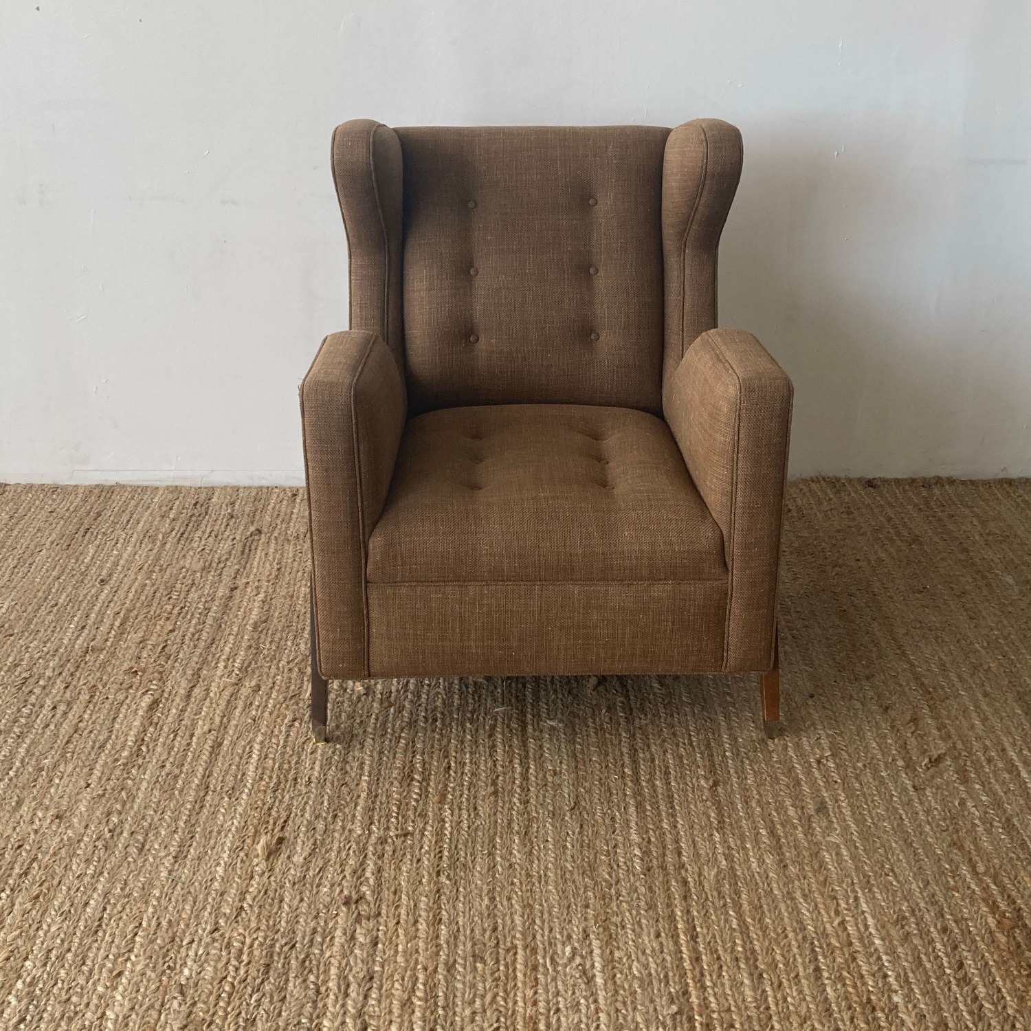 Custom Made Mid-Century Modern Wingback Lounge - image-4