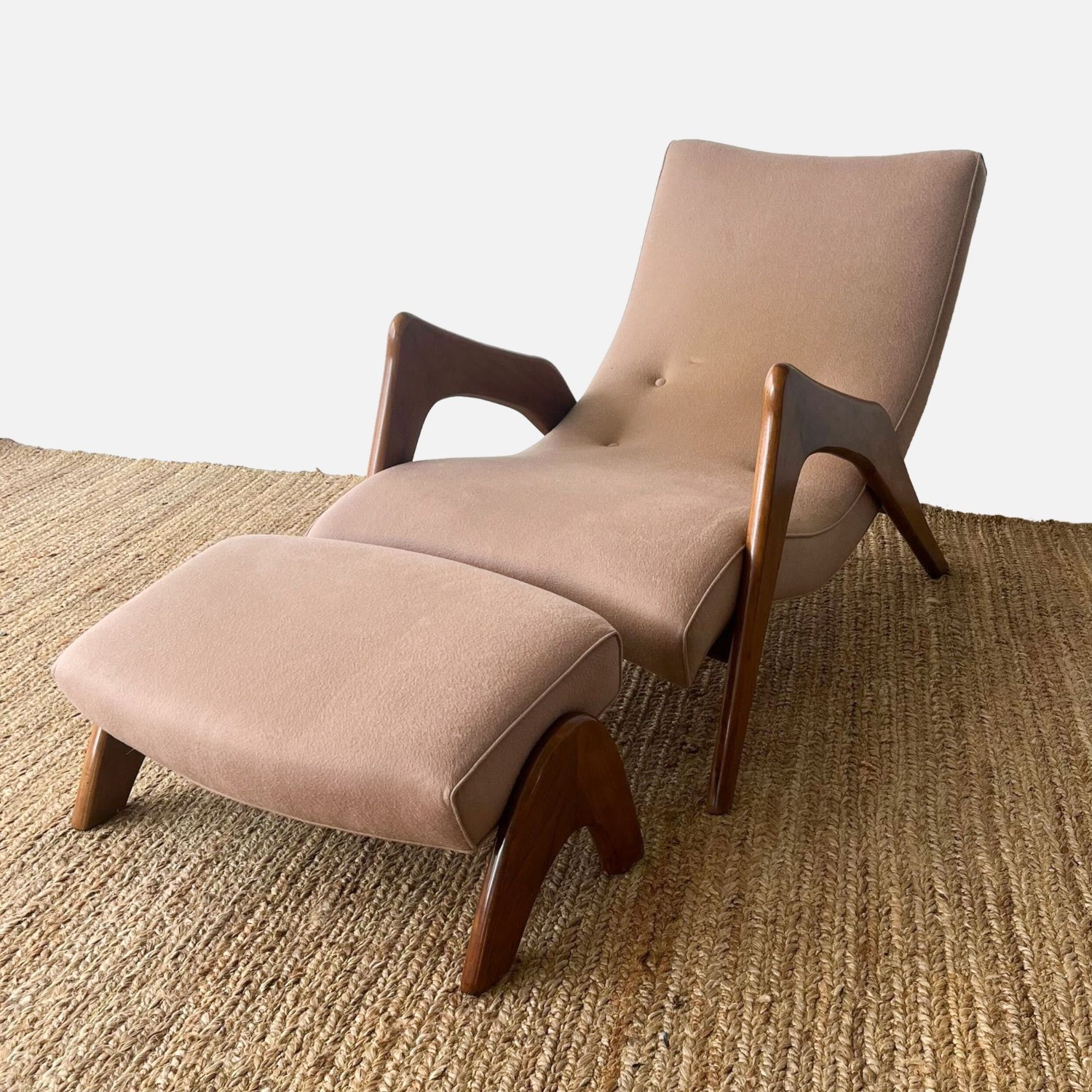 Adrian Pearsall Mid Century Crescent Lounge Chair - image-4