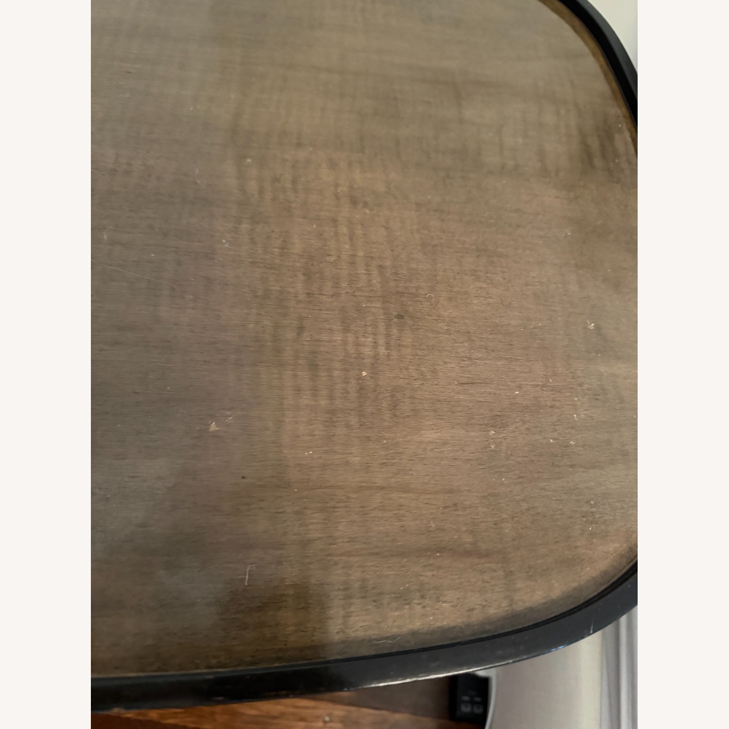 Dark Brown Wood Nightstand - image-4