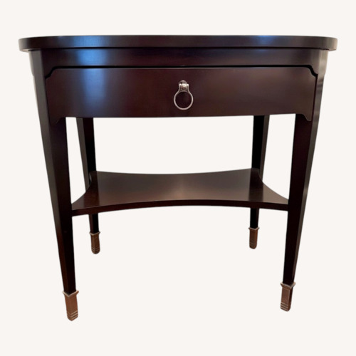 Used Dark Brown Wood Nightstand for sale on AptDeco