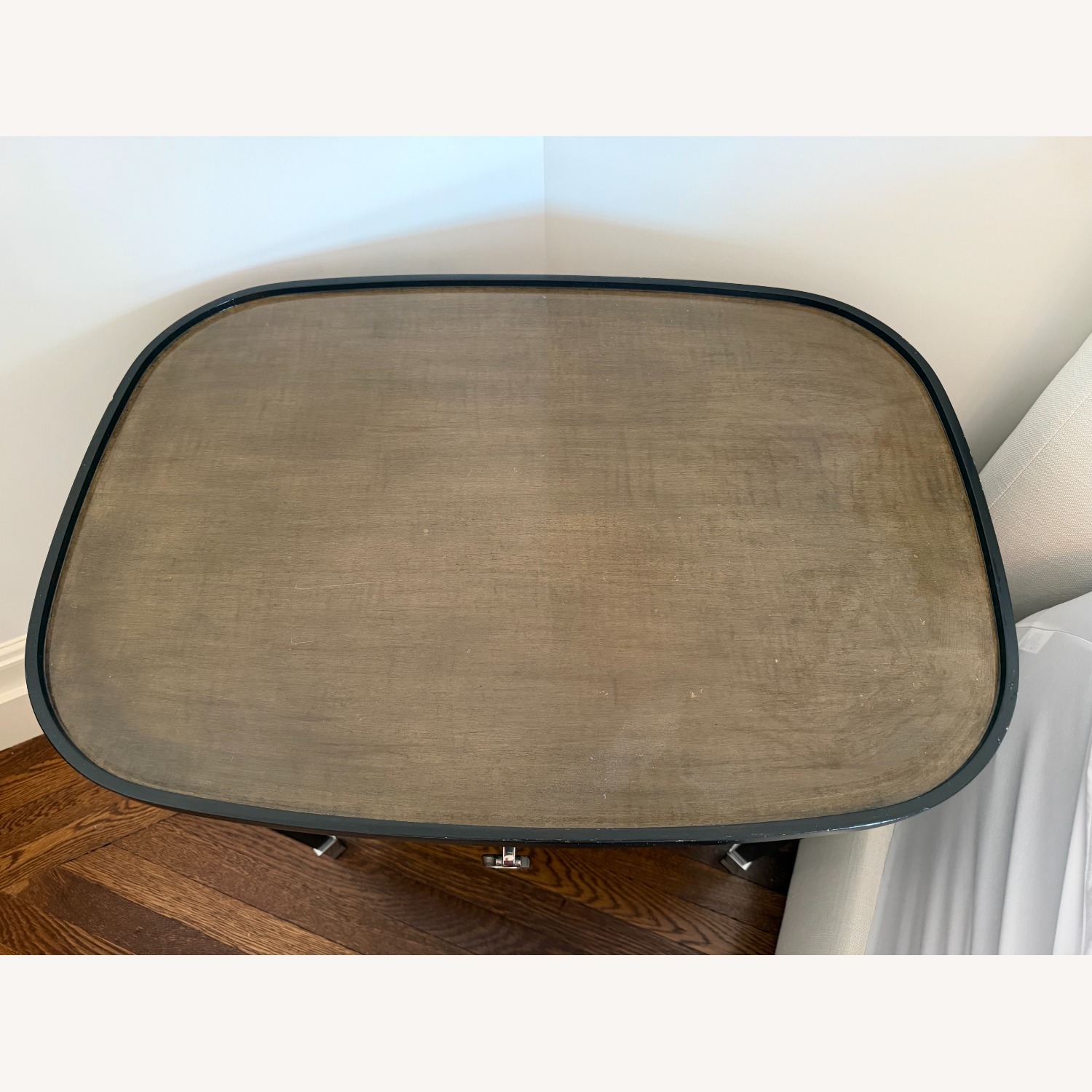 Dark Brown Wood Nightstand - image-3
