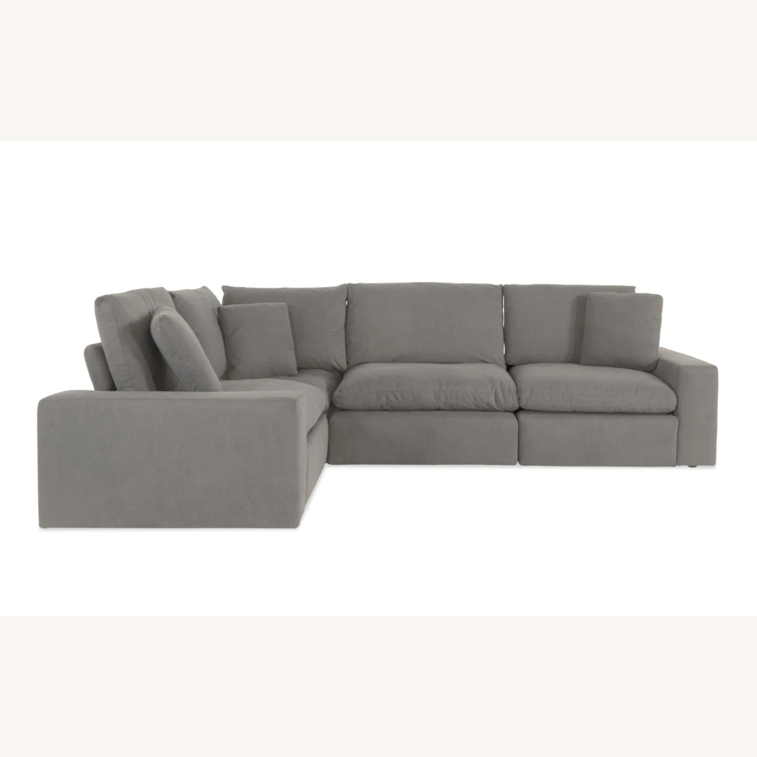 Bob's Furniture Dream Gray 131” Reclining Sofa - image-5