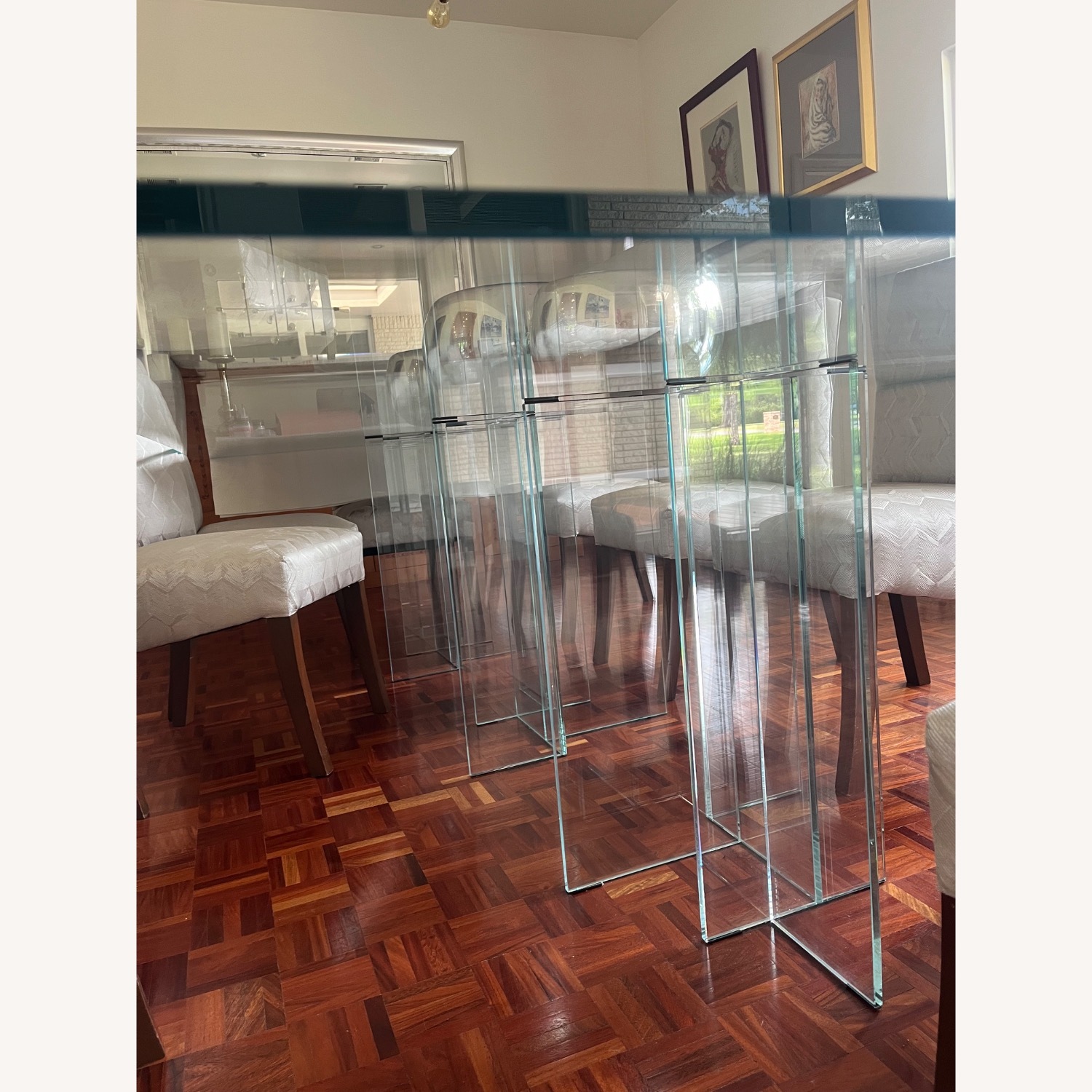 Roche Bobois Diapo Glass Dining Table - image-4