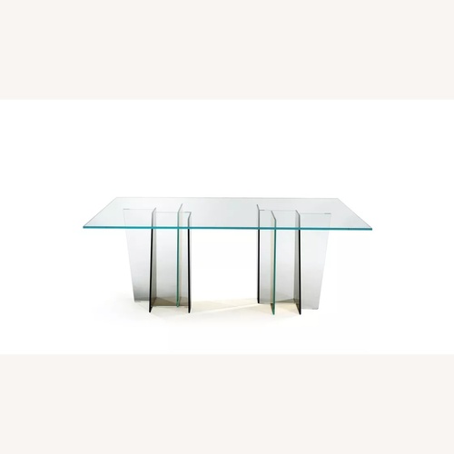 Used Roche Bobois Diapo Glass Dining Table for sale on AptDeco