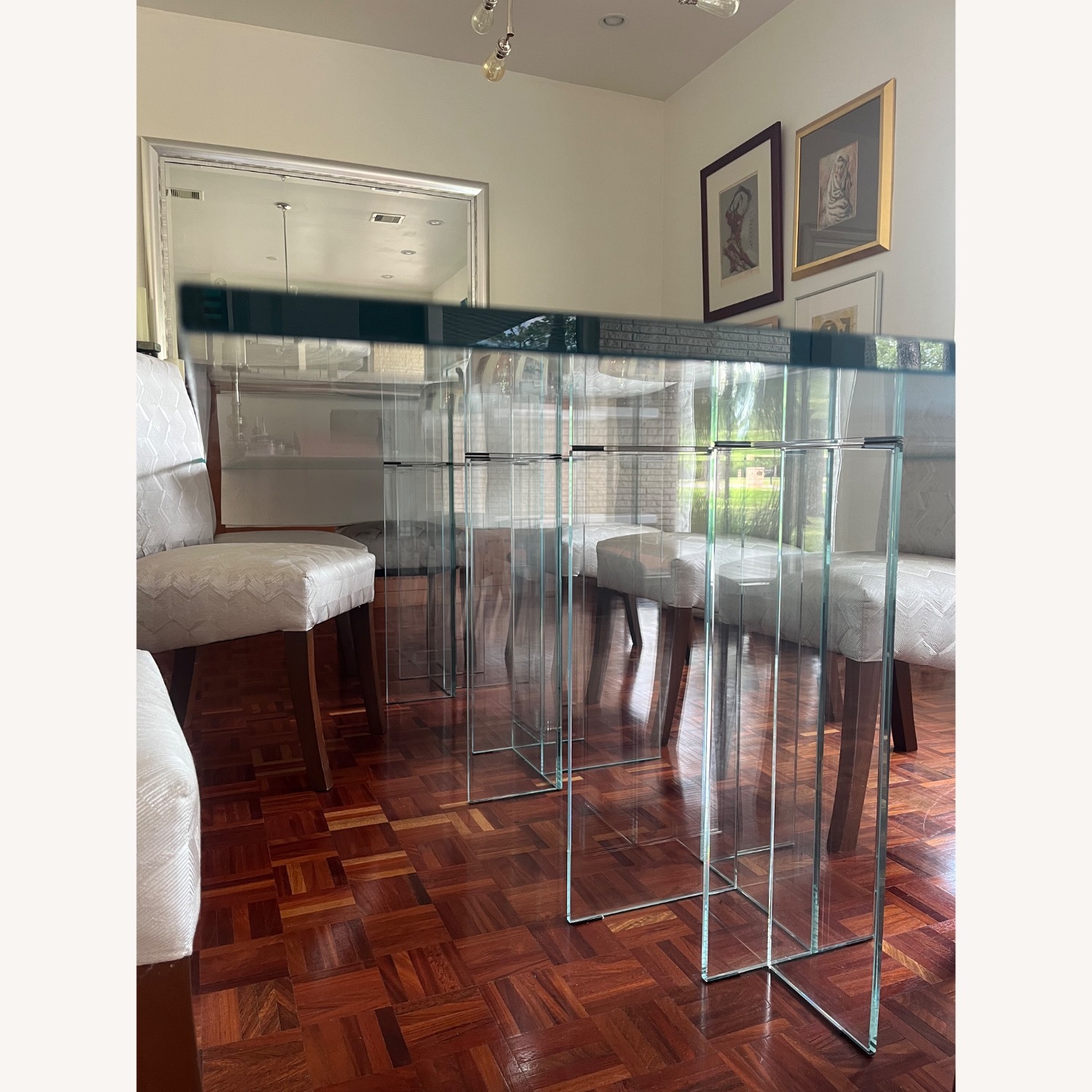Roche Bobois Diapo Glass Dining Table - image-6