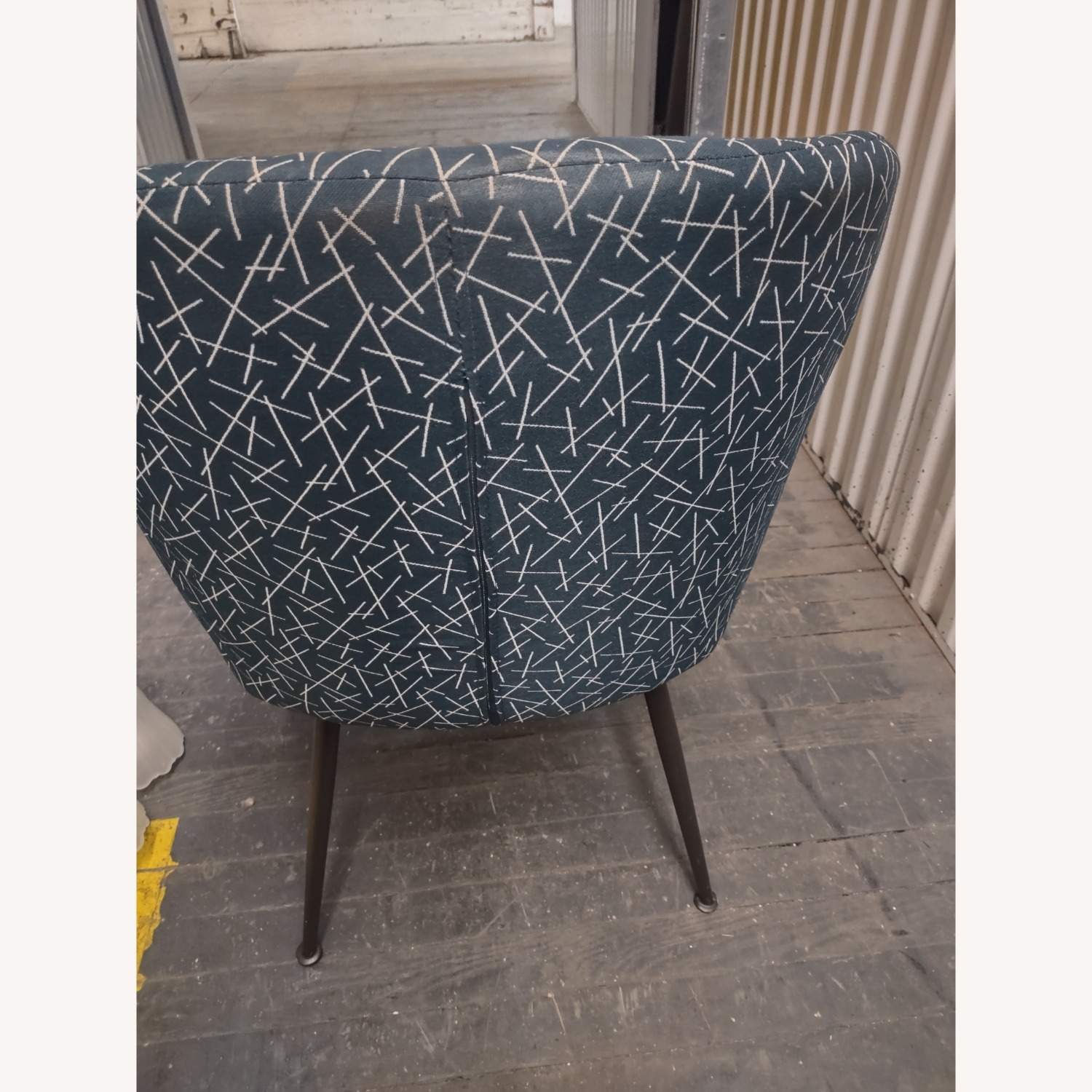 West Elm Greer Blue Fabric Dining Chair - image-4