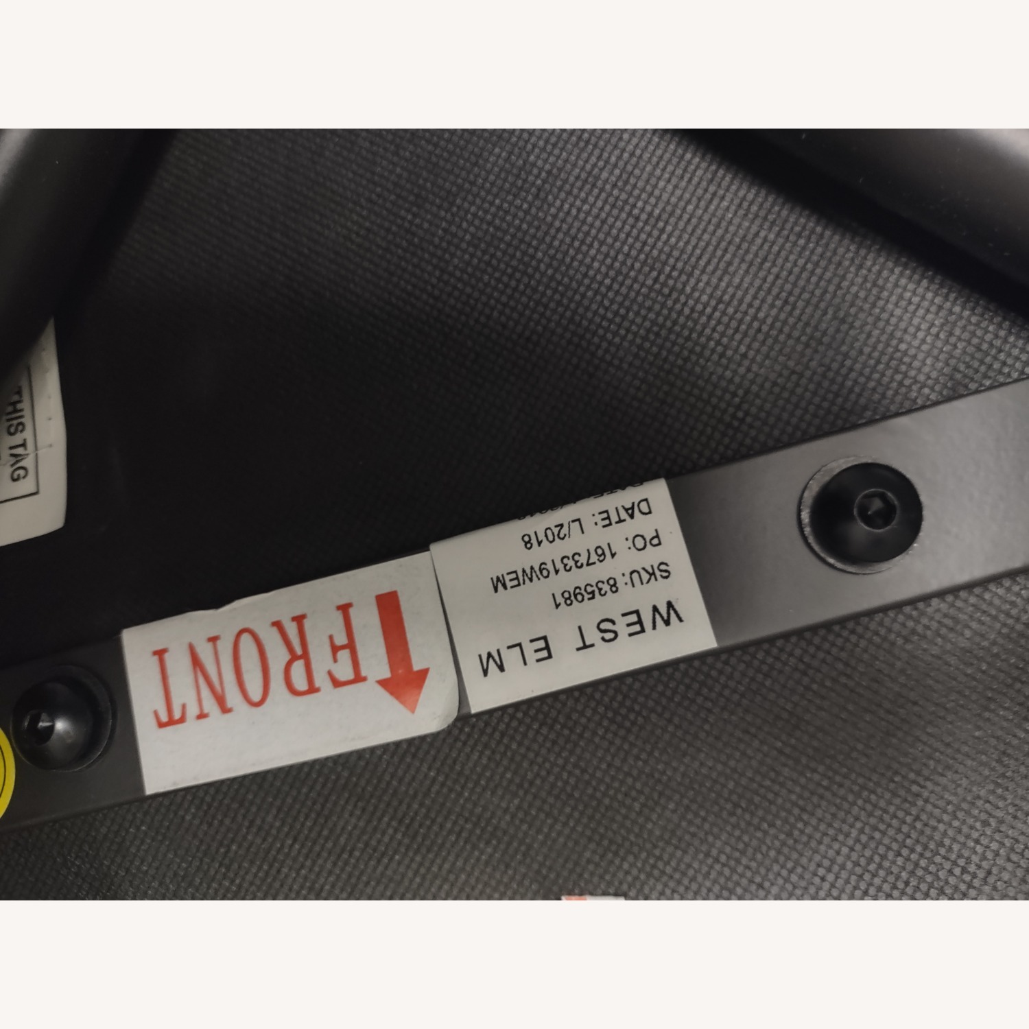 West Elm Greer Blue Fabric Dining Chair - image-2