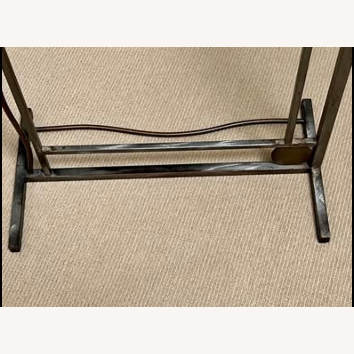 Vintage/Antique Silver Metal Floor Mirror - image-8