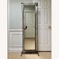 Vintage/Antique Silver Metal Floor Mirror
