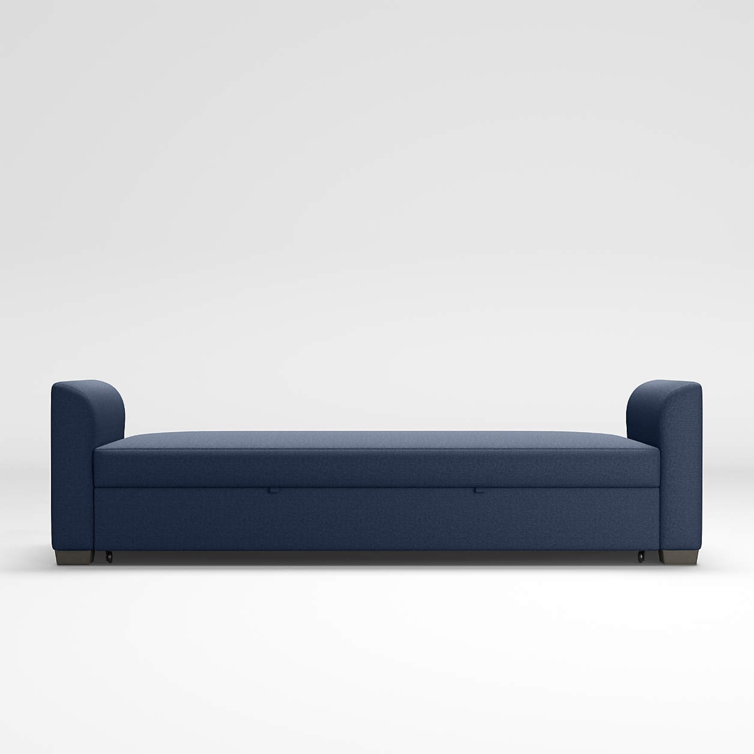 Crate & Barrel Blue Fabric Sleeper Sofa - image-4