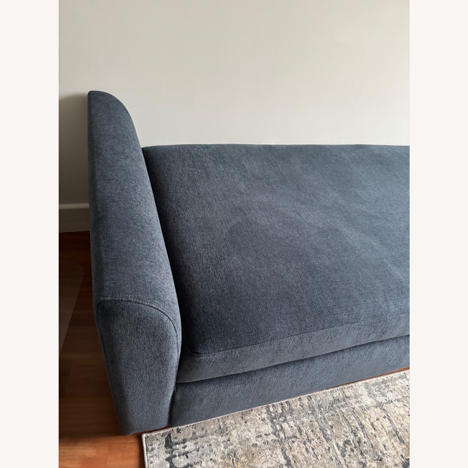 Crate & Barrel Blue Fabric Sleeper Sofa - image-6