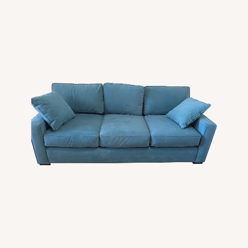 Used Macy's Radley Blue Fabric Sleeper Sofa for sale on AptDeco