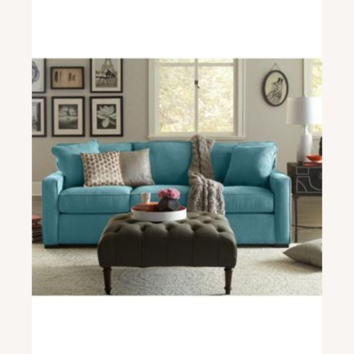 Macy's Radley Blue Fabric Sleeper Sofa - image-5