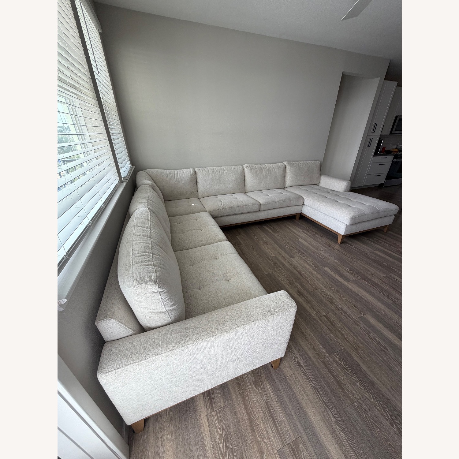 Maisie Light Beige Sectional - image-3