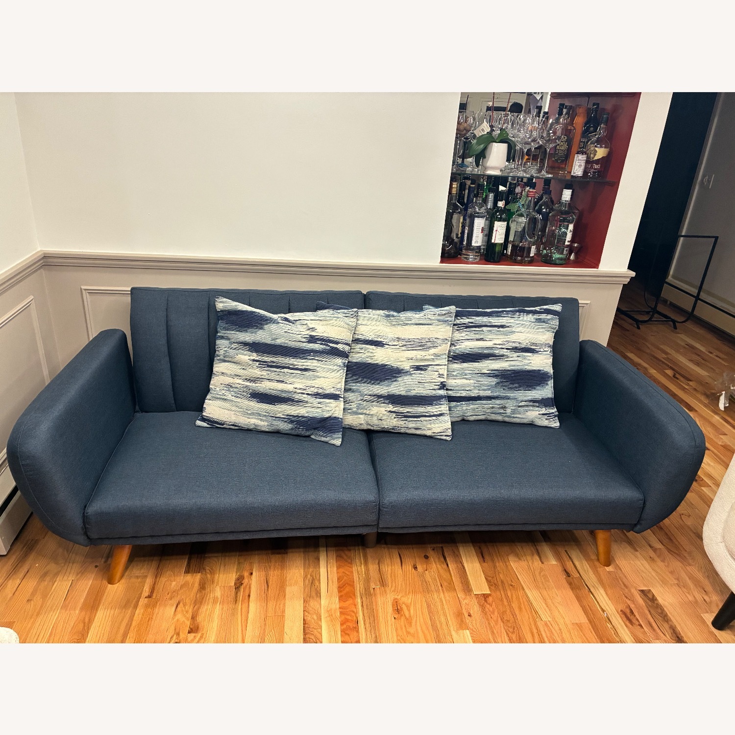 Ashley Furniture Blue Futon - image-1