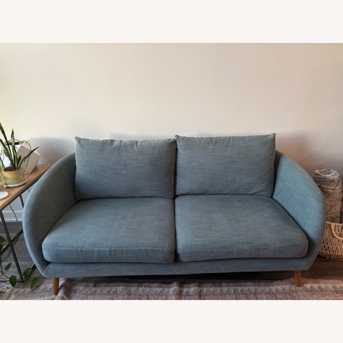 Used West Elm Hanna Blue Stone Sofa for sale on AptDeco