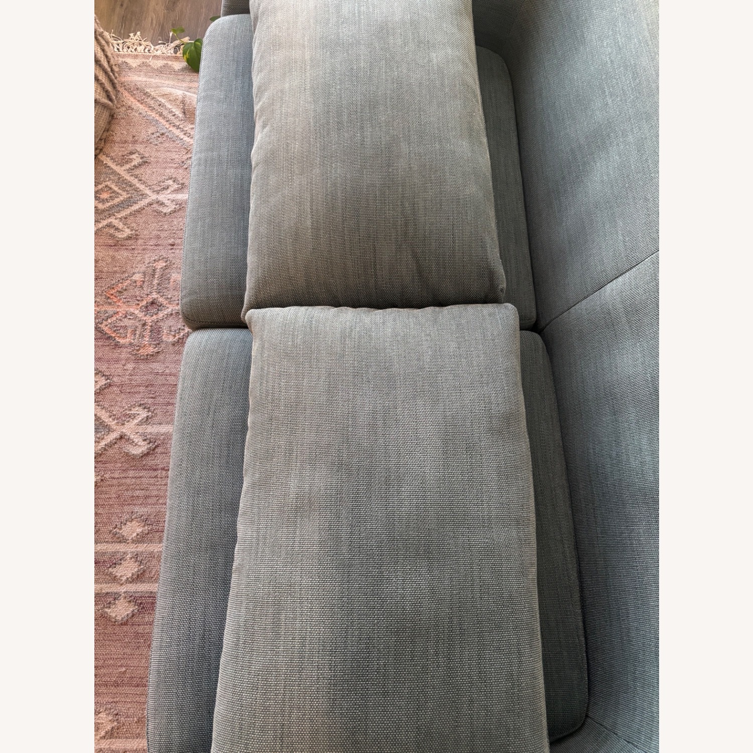 West Elm Hanna Blue Stone Sofa - image-4