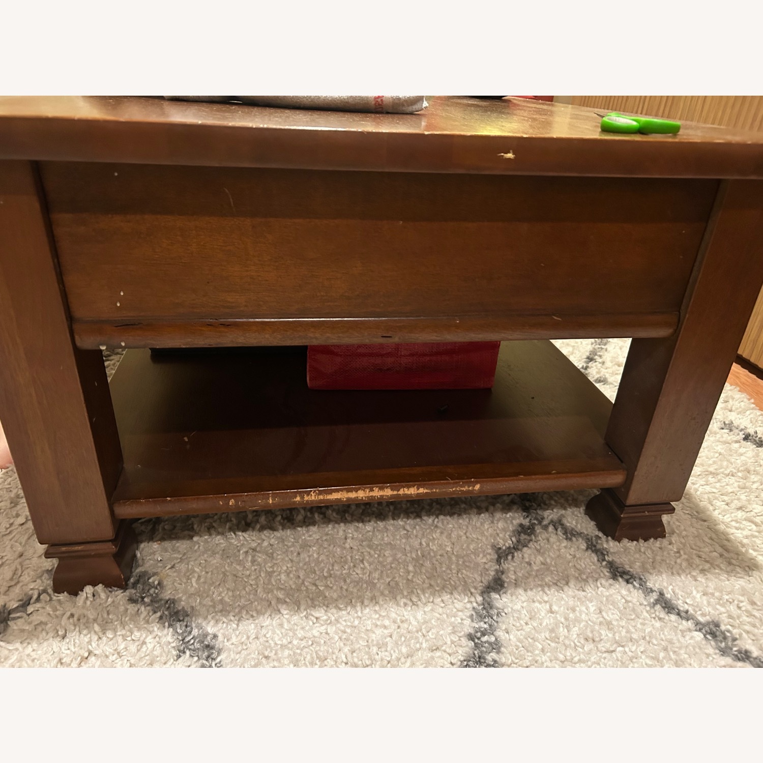 Pottery Barn Dark Brown Coffee Table - image-4