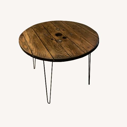 Used Farmhouse Spool Table  for sale on AptDeco