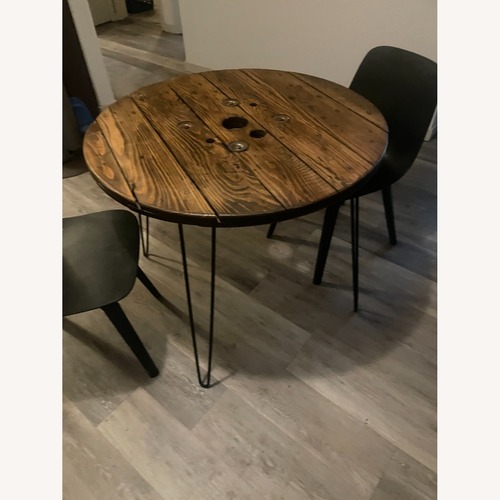 Used Farmhouse Spool Table  for sale on AptDeco