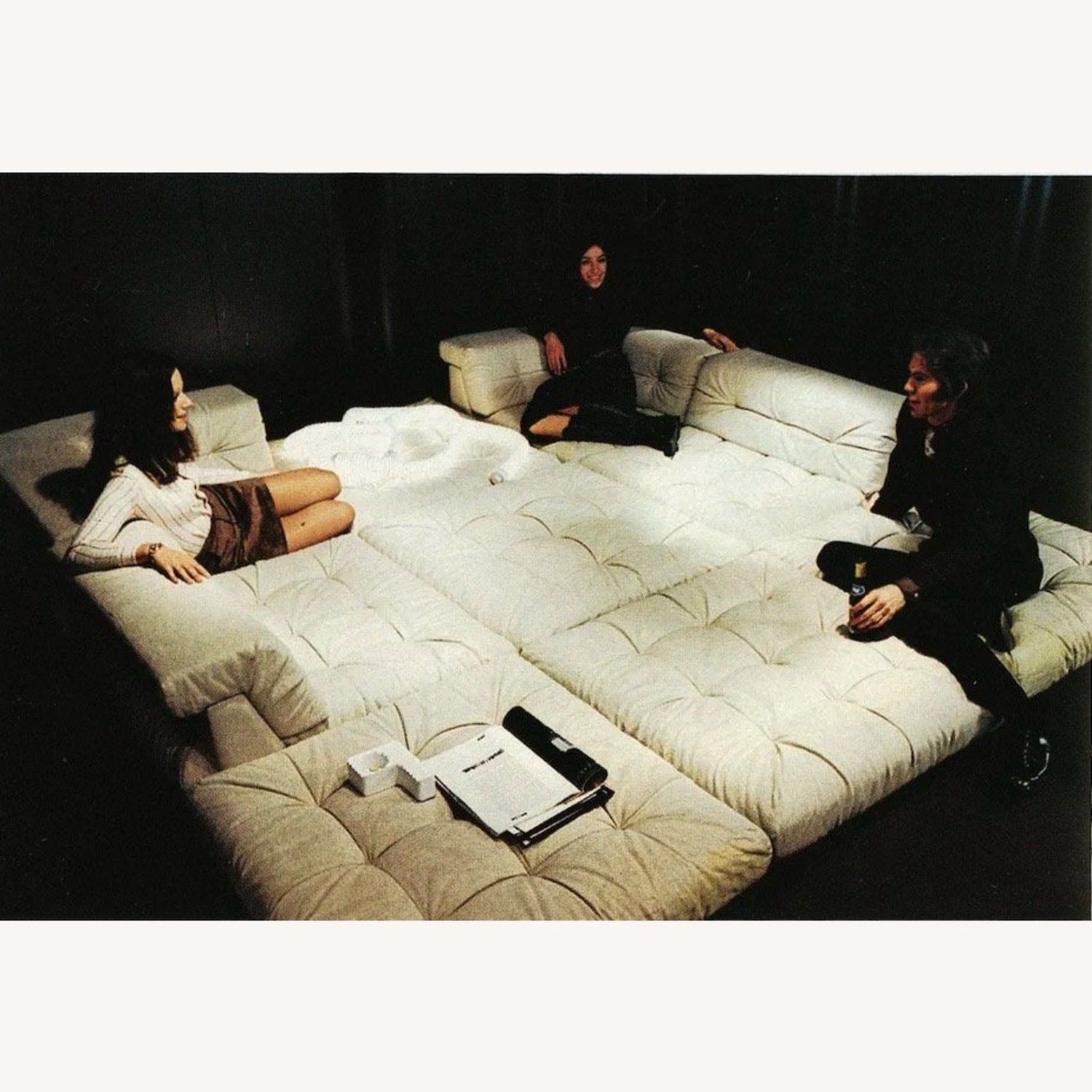 Roche Bobois Mah Jong First Edition Leather Sofa - image-5