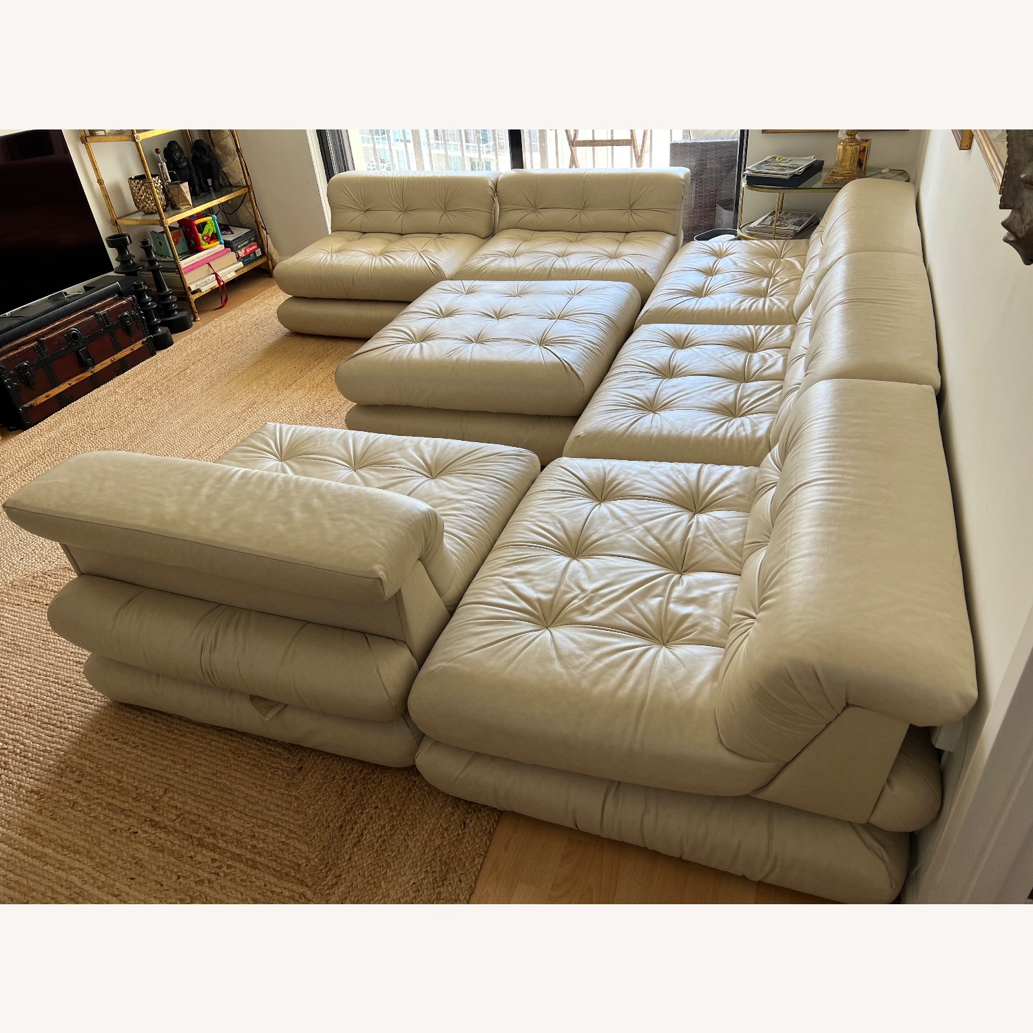 Roche Bobois Mah Jong First Edition Leather Sofa - image-2