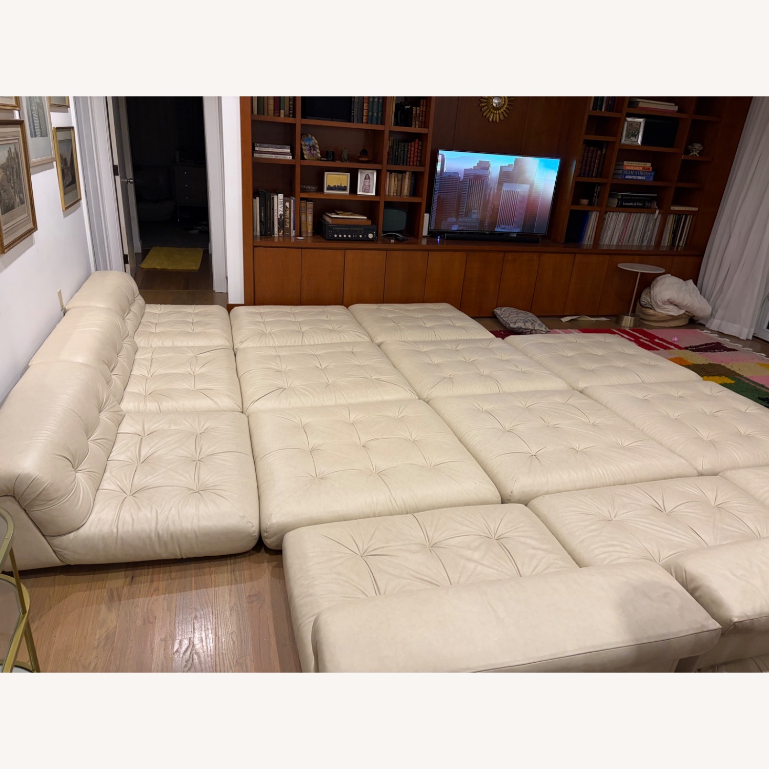 Roche Bobois Mah Jong First Edition Leather Sofa - image-3