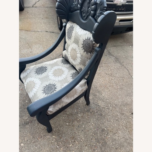 Used Dark Gray Fabric Accent Chair for sale on AptDeco