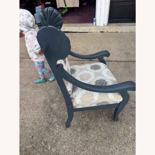 Used Dark Gray Fabric Accent Chair for sale on AptDeco