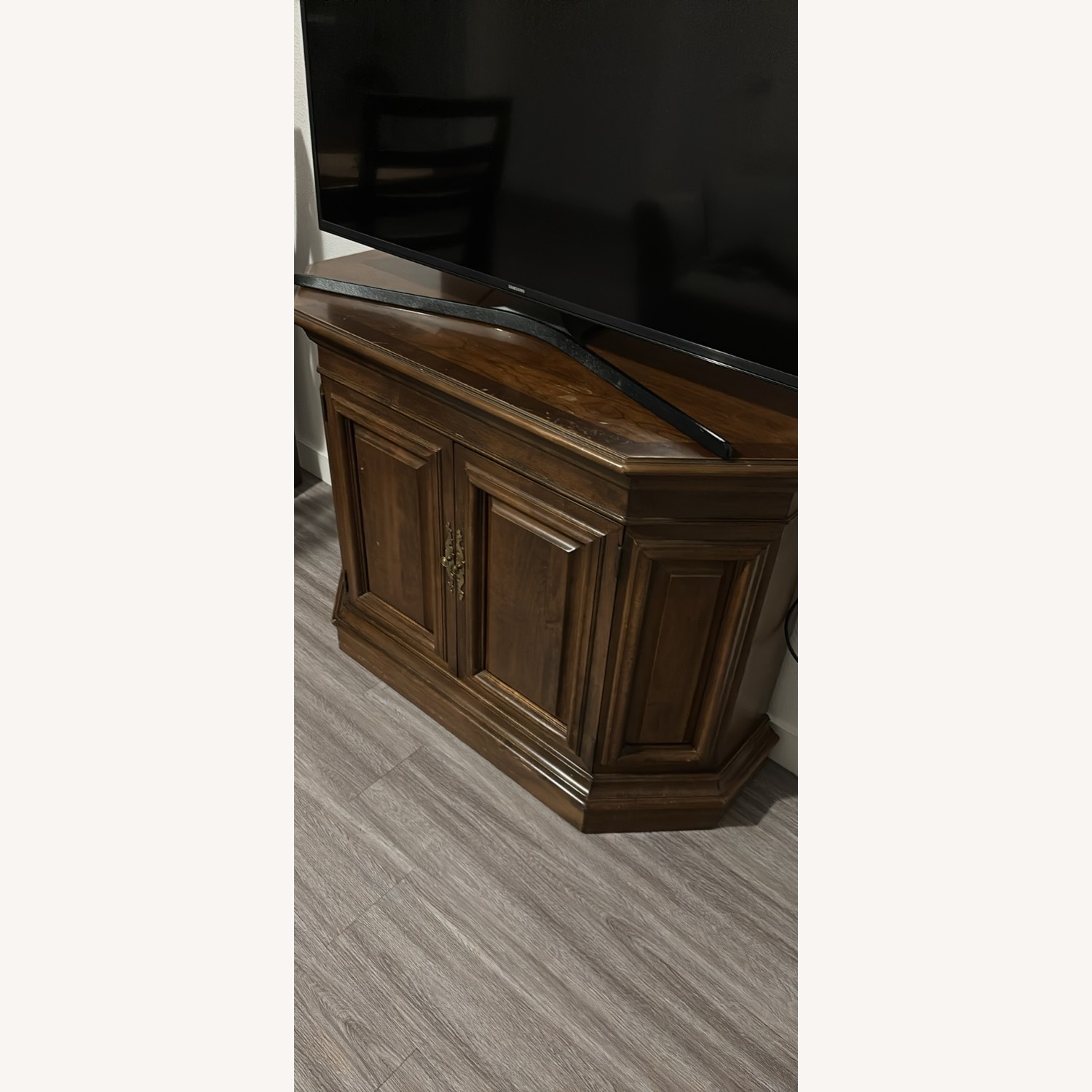 Ethan Allen Dark Brown Wood Chest - image-2