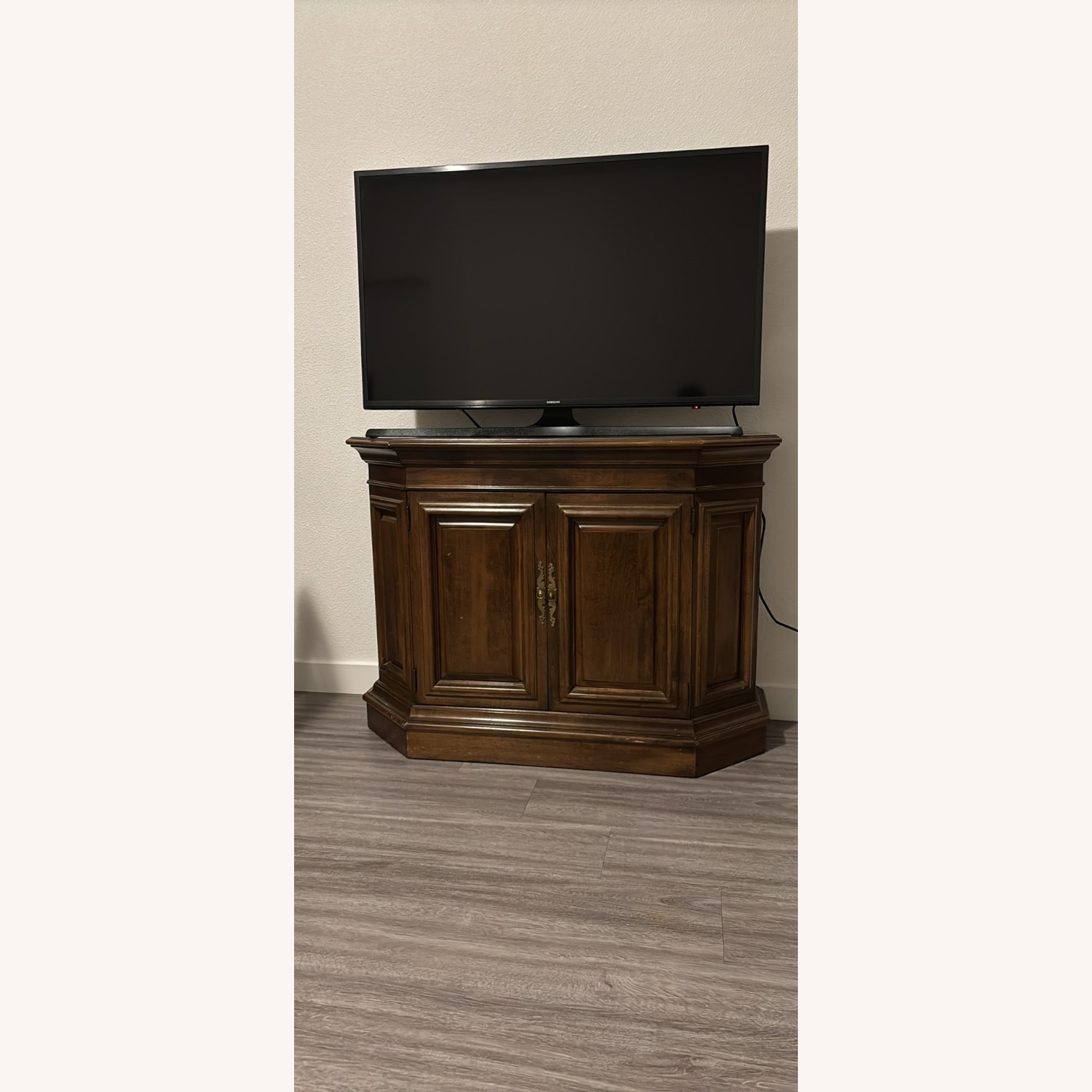 Ethan Allen Dark Brown Wood Chest - image-1