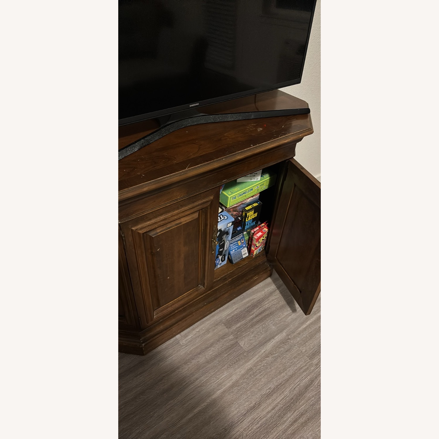 Ethan Allen Dark Brown Wood Chest - image-3